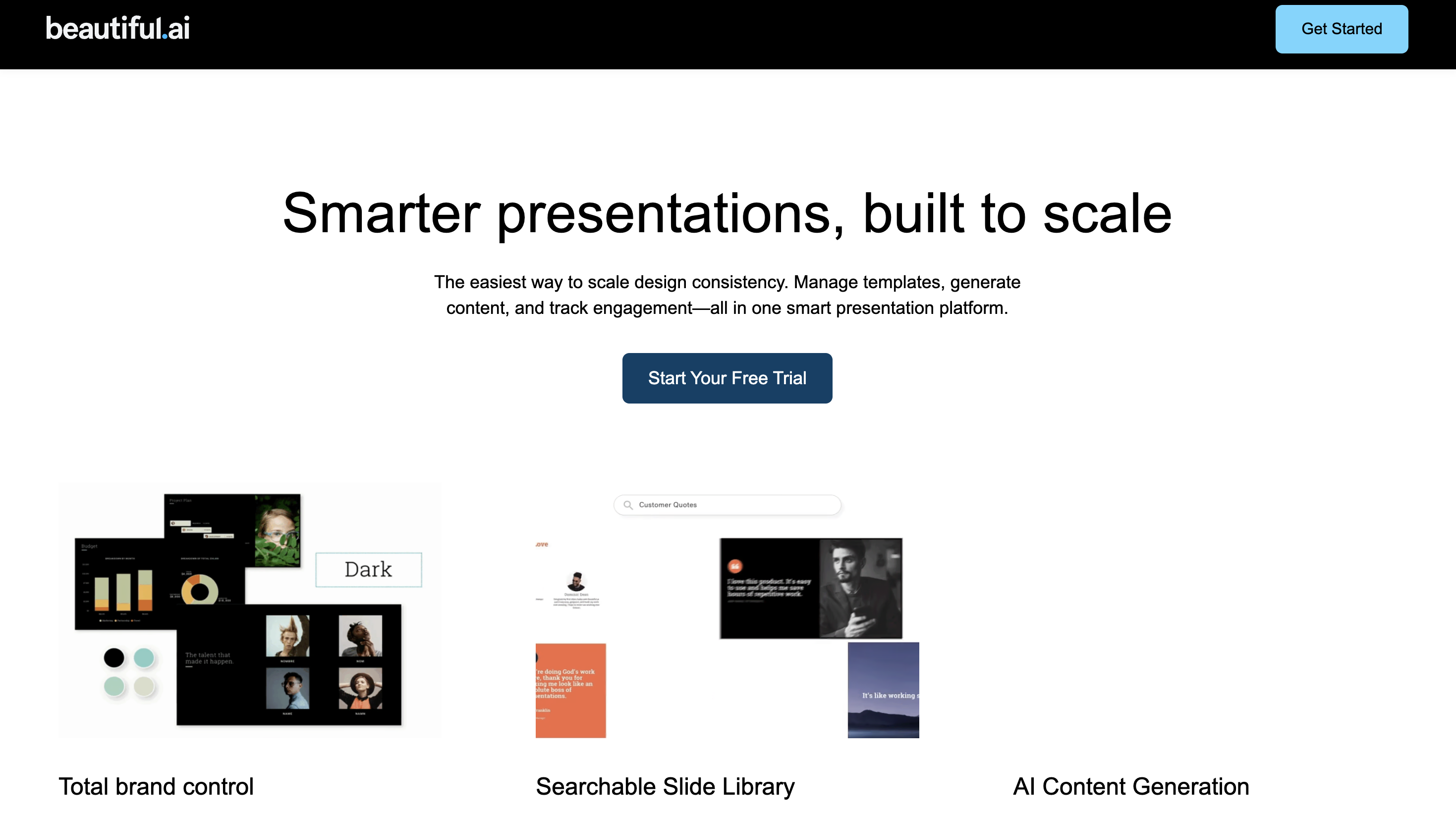 Beautiful.ai Smart Slides auto-adjusting a layout