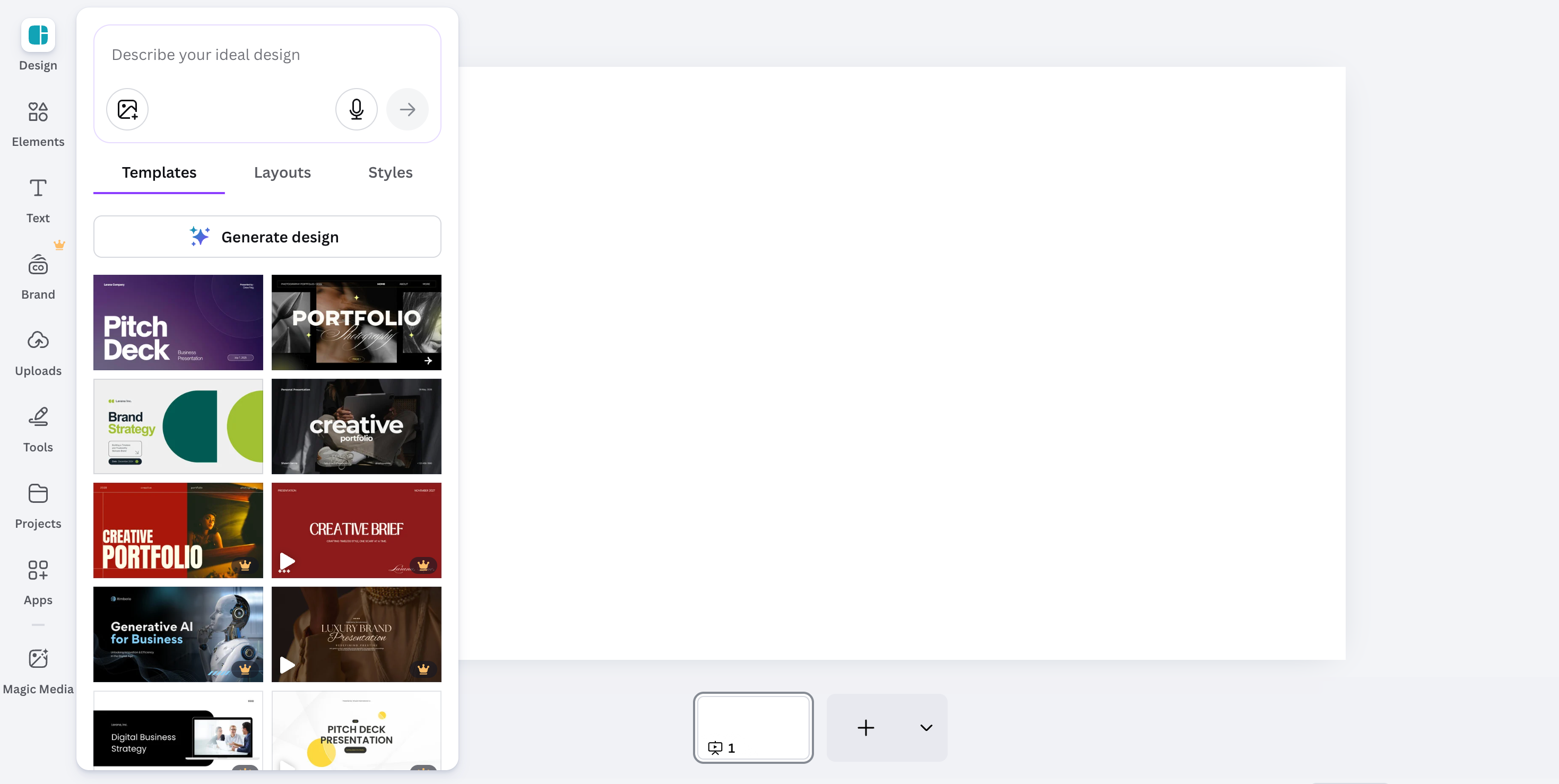 Canva template library and brand kit workflow