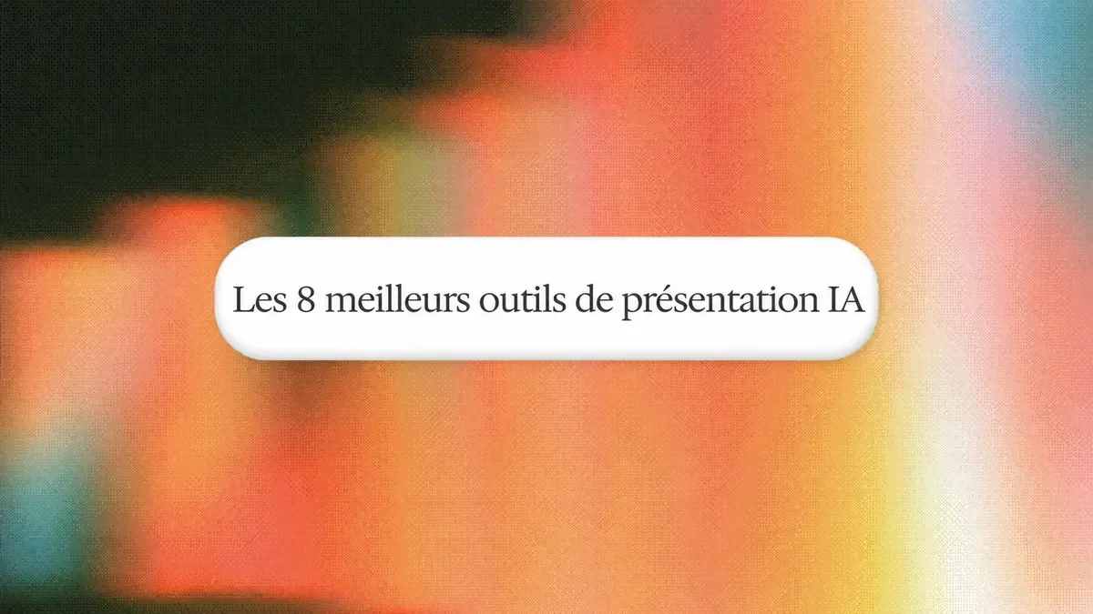 Meilleurs outils de présentation IA en 2026 : Comparatif de 8 solutions