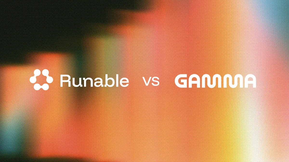 Runable vs Gamma (2026): Which Should You Use?